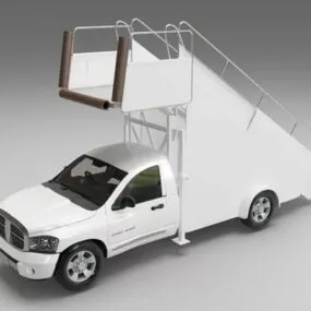 Passenger Boarding Stair Truck 3d model