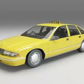Chevy Taxi Cab 3d model