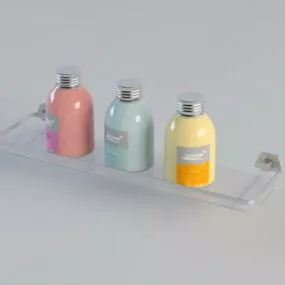 Bathroom Shampoo Shelves 3d model