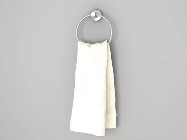 Towel On Hanger 3d model