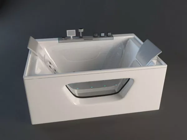 Large Corner Bathtub 3d model