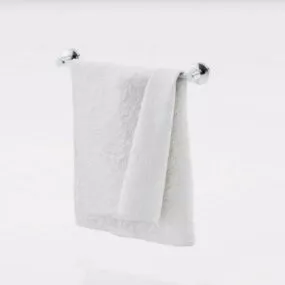 Towel Bar With Towel 3d model