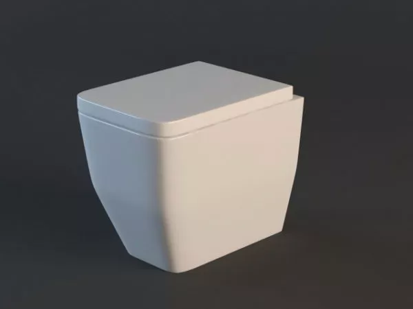 Small Wall Hung Toilet 3d model Small Wall Hung Toilet 3d model