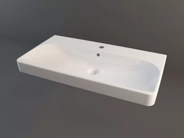 Oval Sink 3d model