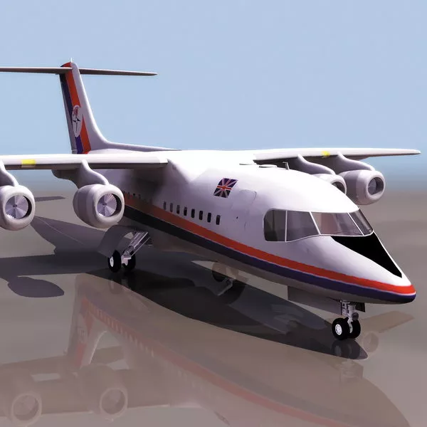 Bae 146 Regional Airliner 3d model Bae 146 Regional Airliner 3d model