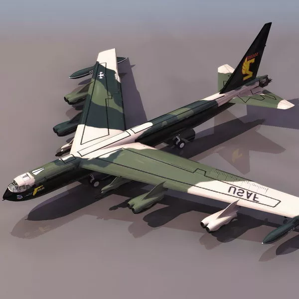 Boeing B-52 Strategic Bomber Aircraft 3d model Boeing B-52 Strategic Bomber Aircraft 3d model