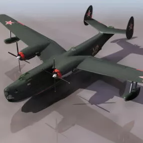 Beriev Be-6 Madge Patrol Aircraft 3d model