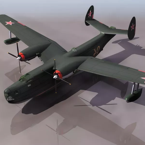 Beriev Be-6 Madge Patrol Aircraft 3d model Beriev Be-6 Madge Patrol Aircraft 3d model