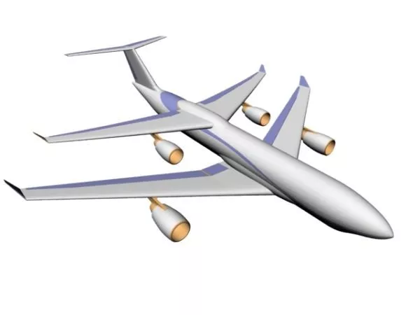 Airbus A350 Airliner 3d model