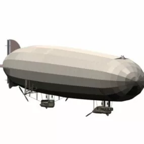 German Zeppelin Rigid Airship 3d model