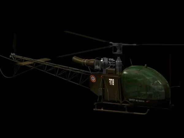 Drone Helicopter Concept 3d model