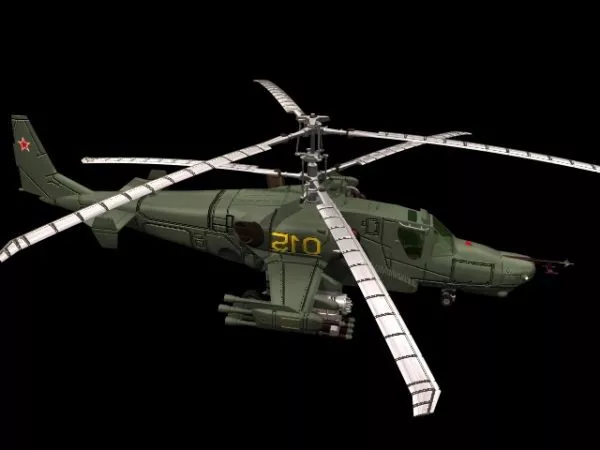 Ka58 Russian Soviet Helicopter 3d model