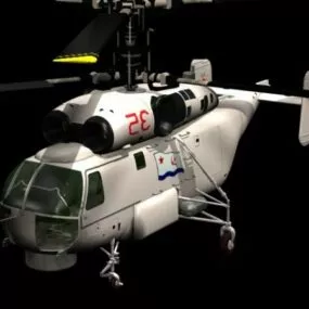 Kamov Ka-27 Helix Military Helicopter 3d model