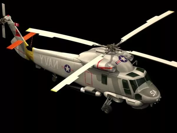 Ka58 Russian Soviet Helicopter 3d model