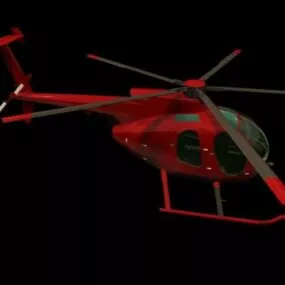 Hughes 500d Utility Helicopter 3d model