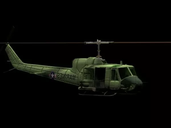 Uh-1h Huey Utility Helicopter 3d model Uh-1h Huey Utility Helicopter 3d model