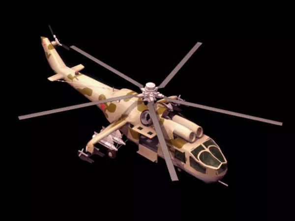 Apache Fighter Helicopter 3d model