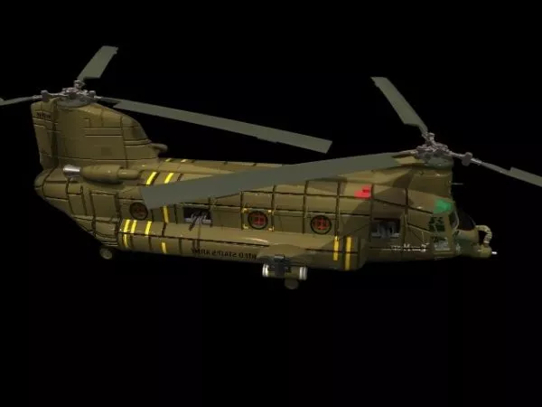 Ch-47 Chinook Transport Helicopter 3d model Ch-47 Chinook Transport Helicopter 3d model