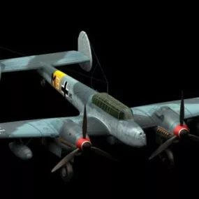 Messerschmitt Bf 110 G-2 Fighter-bomber 3d model