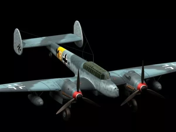 Messerschmitt Bf 110 G-2 Fighter-bomber 3d model Messerschmitt Bf 110 G-2 Fighter-bomber 3d model