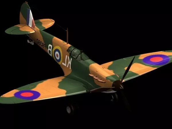 Spitfire Mk I Fighter Aircraft 3d model Spitfire Mk I Fighter Aircraft 3d model