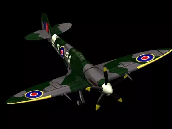 Supermarine Spitfire Mk Xiv Fighter 3d model Supermarine Spitfire Mk Xiv Fighter 3d model