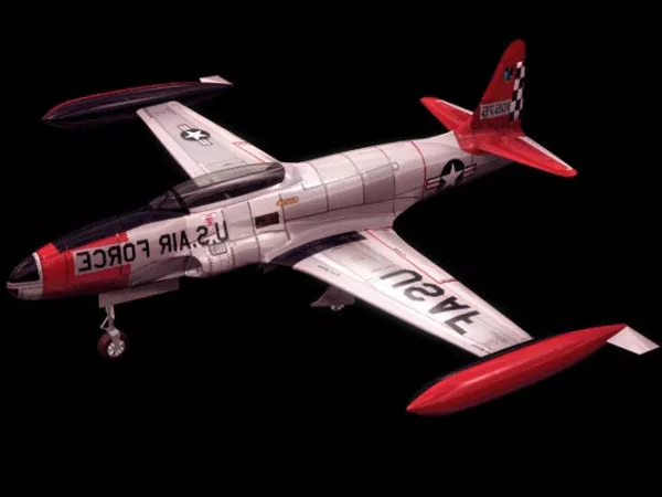 T-33 Shooting Star Training Aircraft 3d model T-33 Shooting Star Training Aircraft 3d model