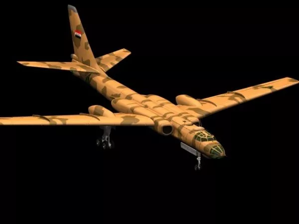 Tu-16 Badger Strategic Bomber 3d model Tu-16 Badger Strategic Bomber 3d model