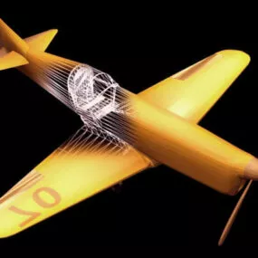 Firecracker Trainer Aircraft 3d model