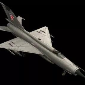 Mig-21 Supersonic Jet Fighter 3d model