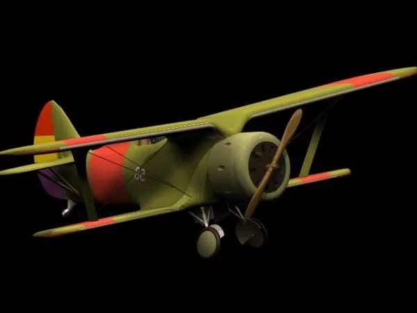 Polikarpov I-15 Biplane Fighter 3d model Polikarpov I-15 Biplane Fighter 3d model