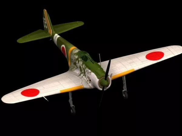 Ki-43 Oscar Fighter 3d model Ki-43 Oscar Fighter 3d model