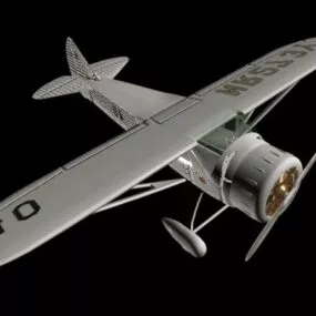 Howard Dga-6 Racing Aircraft 3d model