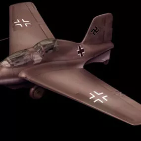 Messerschmitt Me 163 Fighter Aircraft 3d model