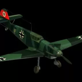 Messerschmitt Bf 109b Fighter 3d model