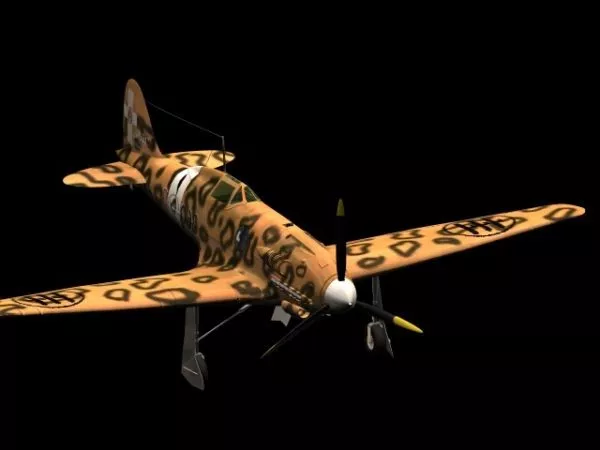 Macchi M.c.205v Veltro Fighter 3d model Macchi M.c.205v Veltro Fighter 3d model