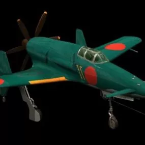 Kyushu J7w1 Shinden Fighter 3d model