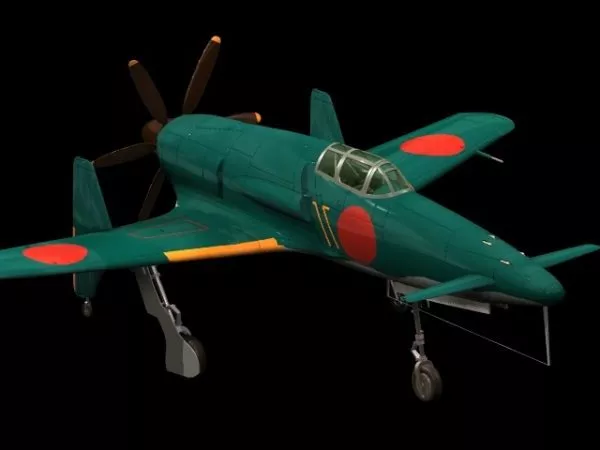 Kyushu J7w1 Shinden Fighter 3d model Kyushu J7w1 Shinden Fighter 3d model
