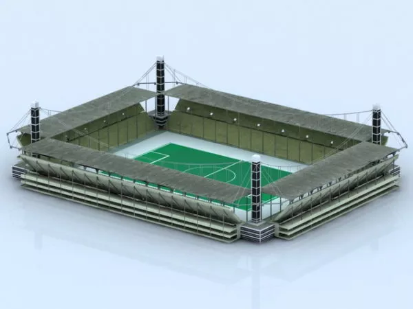 Stadium Building Astana 3d model