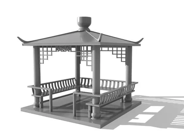 Industrial Pavilion Building 3d model