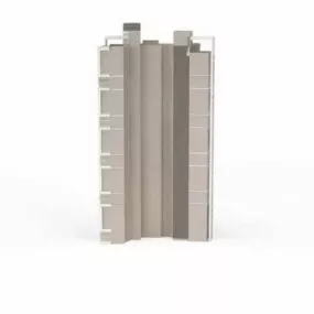 Apartment Building At Night 3d model