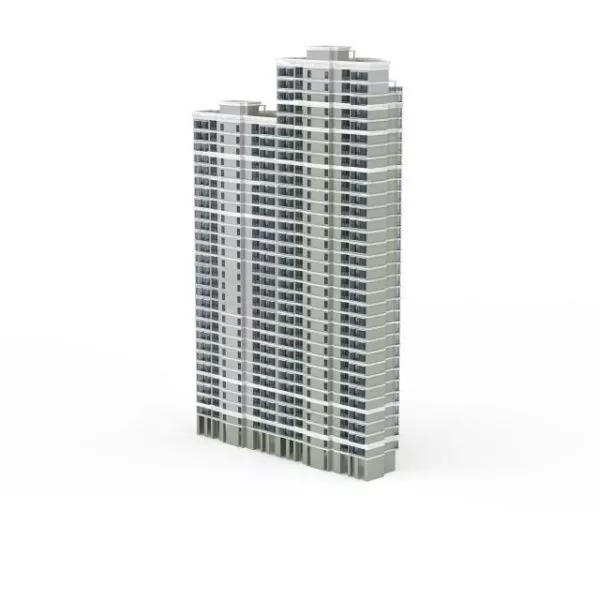 Military Base Tower Building 3d model