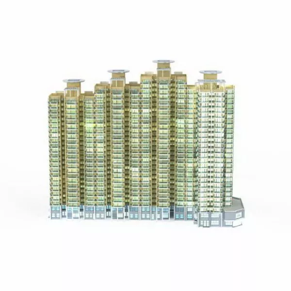 Ironic Scifi Tower Building 3d model