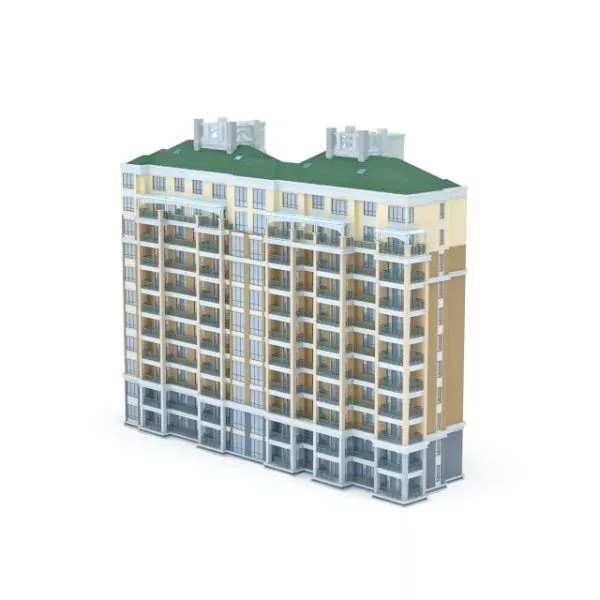 Chinese Apartment Block 3d model Chinese Apartment Block 3d model