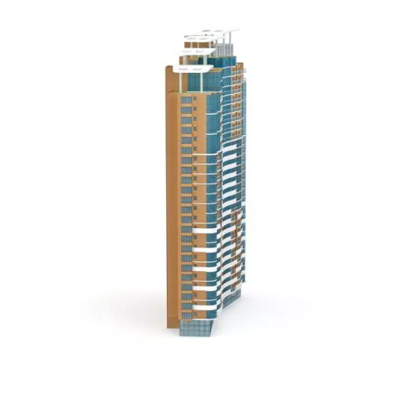 Commercial Apartment Complexes 3d model Commercial Apartment Complexes 3d model
