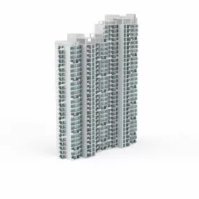 Modern Apartment Complex 3d model