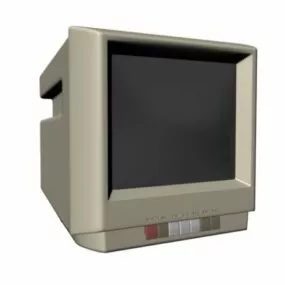 Surveillance System Monitor 3d model