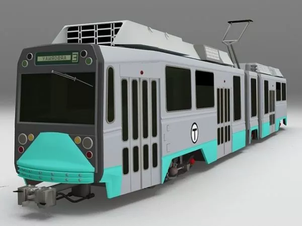 Abandoned Train Scene 3d model