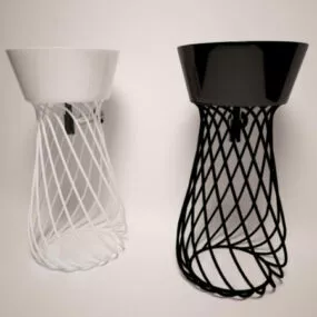 Decorative Wire Basin Stand 3d model