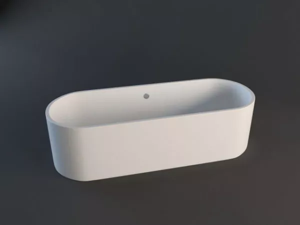 Antique Rectangle Bath Rondo 3d model